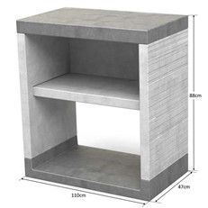 Venit Side Stand with Shelf Module