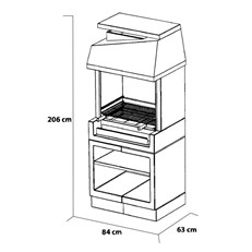 Kitaway Otte Masonry Barbecue Grill