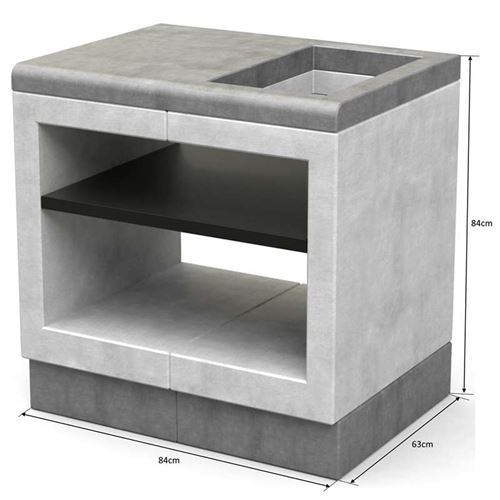 84cm Kitaway Unit for a 30cm Built-in Hob