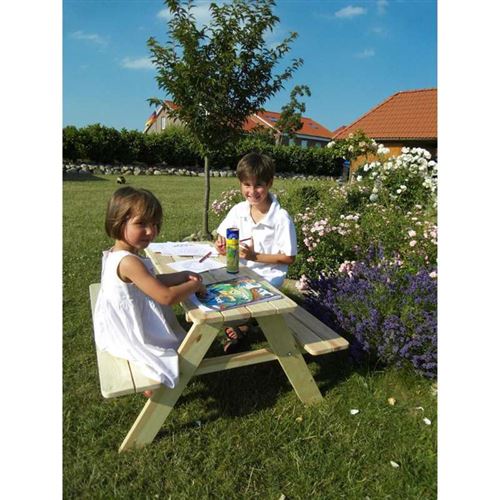 Children's Solid Pine Garden Picnic Table & Bench