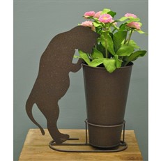 Charming Cat Silhouette Plant Pot