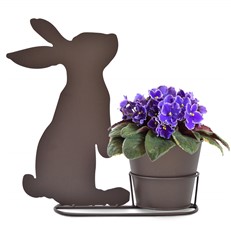 Rabbit Silhouette Plant Pot