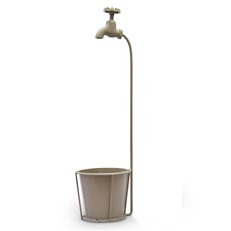 Rustic Tap Plant Pot