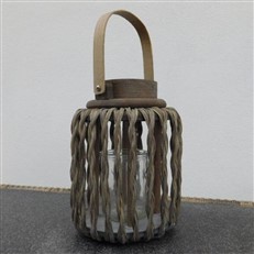 Twisted Wicker Effect Hampton Lantern