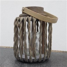 Twisted Wicker Effect Hampton Lantern