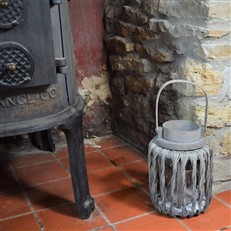 Twisted Wicker Effect Hampton Lantern