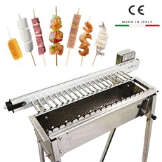 TecnoRoast Charcoal Barbecue with Rotisserie for 20 Skewers