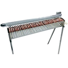 TecnoRoast Charcoal Barbecue with Rotisserie for 40 Skewers