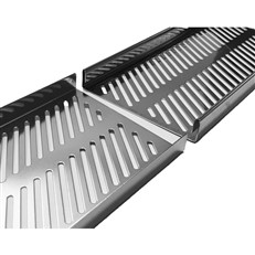 Long Adjustable 15-24 Inch Rib-O-Lator Trays for BBQ Rotisseries