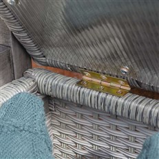 Alderley Rattan Garden Storage Bench