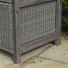 Alderley Rattan Garden Storage Bench