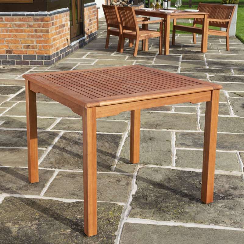 Willington Outdoor 4-Seater Square Dining Table