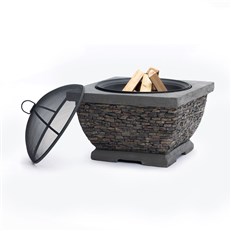 Premium Wood Burning Stone Fire Pit