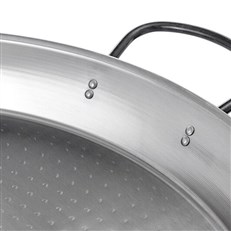 60cm Paella Pan with Legs, Burner and Spoon