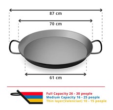 70cm Paella Set with Double Gas Burner