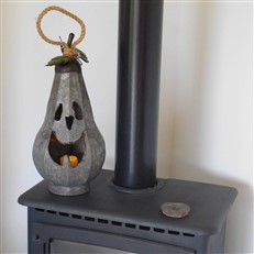Tall Spooky Halloween Pumpkin Lantern