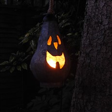 Tall Spooky Halloween Pumpkin Lantern