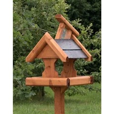 Large Verwood Bird Table with Slate Roof