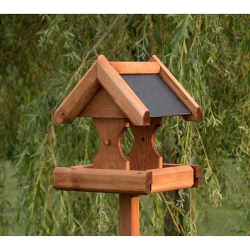 Verwood Bird Table with Slate Roof 